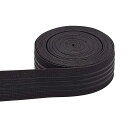 5.48m幅37mm 平ゴム 滑り止め 黒色 弾性バンド 手芸裁縫 裁縫材料 交換バンド 裁縫用 手芸 手作り素材