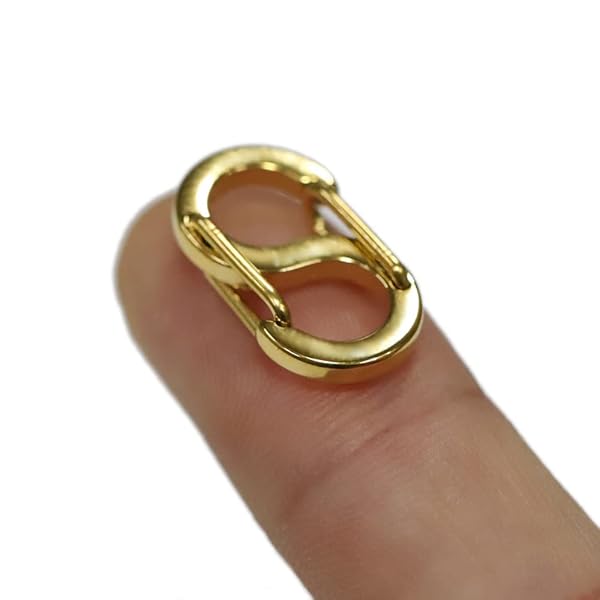 【1個+1個】 19mm 304ステンレスゴールド フッククラスプ フック留め具 留め金 S字 S型フック ネックレ..