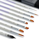 ARTIFY 水彩画筆 9本入り 花の水彩 初心者 プロ向け 絵の具、ガッシュ、アクリル用 油絵 平筆 丸筆 水彩 油絵用筆 細部用筆 パープル