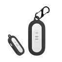 For REON POCKET TAG ケース 紛失防止用のフックを搭載した 軽量 キズ防止 傷つきにくい 柔らかなシリカゲルのスポーツクールなデザイン 衝撃 吸収 スリム ソフト ケースカバー 落下防止保護(ブラック)