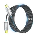 真8K 光ファイバー HDMI 2.1ケーブル 25M HDMI ケーブル 48Gbps 超高速伝送 信号無損失 長距離配線 8K@60Hz/4K@120Hz 7680*4320の下位互換性 48Gbps 8K@60Hz 4K@120Hz 超高速伝送