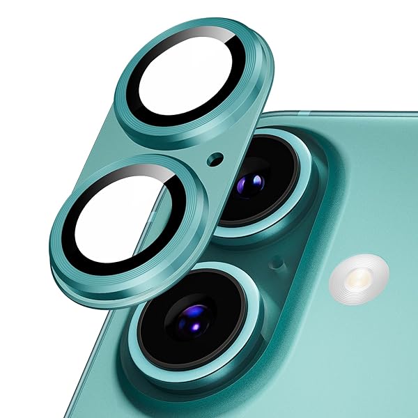 カメラカバー iPhone 16 /16 Plus用 カメラフィルム 全面保護 9H強化ガラス アルミ合金 傷防止 レンズ保護 耐衝撃 アイフォン16 /16 プラス 用 カメラ保護 高透過率 黒縁取り 露出オーバー防止 カメラレンズプロテクター テ
