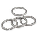 チタン キーホルダー キーリング メンズ 軽量 二重リング (20mm/4個入り)