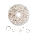 二重丸カン 4-10mm 6種 ジャンプリング 金具 基礎パーツ キーホルダー パーツ スプリットキーリング 鉄製 DIY用 クラフト用品 ブレスレット ネック...