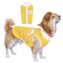 秋冬用 犬ジャケット ジッパー型 柔らかい フリース素材 防寒 保温 小型犬服 犬用コート お散歩 部屋着 リーシュかけ用バックル付き