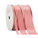 ダスティローズ ダブルフェイス サテンリボン 3巻セット - 合計27メートル (6mm幅、16mm幅、25mm幅 x 9M) - 手芸、ギフトラッピング、ウェ...