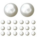 パール ボタン ホワイト ツヤあり 【10mm】 20個入り まん丸
