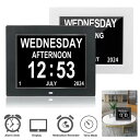 LEDデジタル目覚まし時計,カレンダー,多言語,薬の時間のリマインダー,ホームデスク,壁の装飾