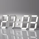 リモコン付き大型デジタル壁掛け時計,3D LED,目覚まし時計,時間,日付,温度表示,壁とテーブル,モダンなデザイン