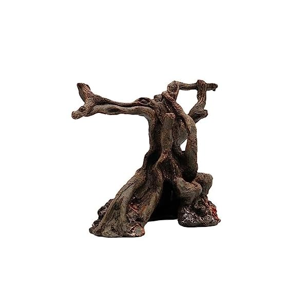 爬虫類テラリウムの装飾登り木 水族館の飾り物 魚飼育用の水槽の飾り生息地造園 植物 樹脂サンケン木材 隠れ家