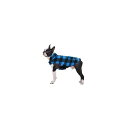 犬服 冬用コート 防寒コート ジャケット 保温 防雪 防風 両面着 背中開き チェック柄 ブリティッシュスタイル 小中大型犬適用 着脱簡単 軽量 暖かい 綿素材...