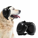 犬用イヤーマフノイズ保護、29dB NRR犬用ノイズキャンセリングイヤーマフ、聴覚保護と花火用犬用イヤーマフ ノイズキャンセリング 犬用ヘッドフォン(black XL)