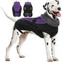 犬服 犬 ダウンジャケット 犬用防寒コート 暖かい 袖なし タートルネック 犬 防寒ベスト 犬 服 冬 調整可能 着脱簡単 反射ストリップ 防水 防風 中型犬適...