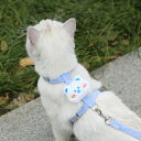 猫ハーネスとリードセット小型犬用調節可能な犬ハーネスリード通気性ペットハーネスアウトウォーキング犬ストラップ