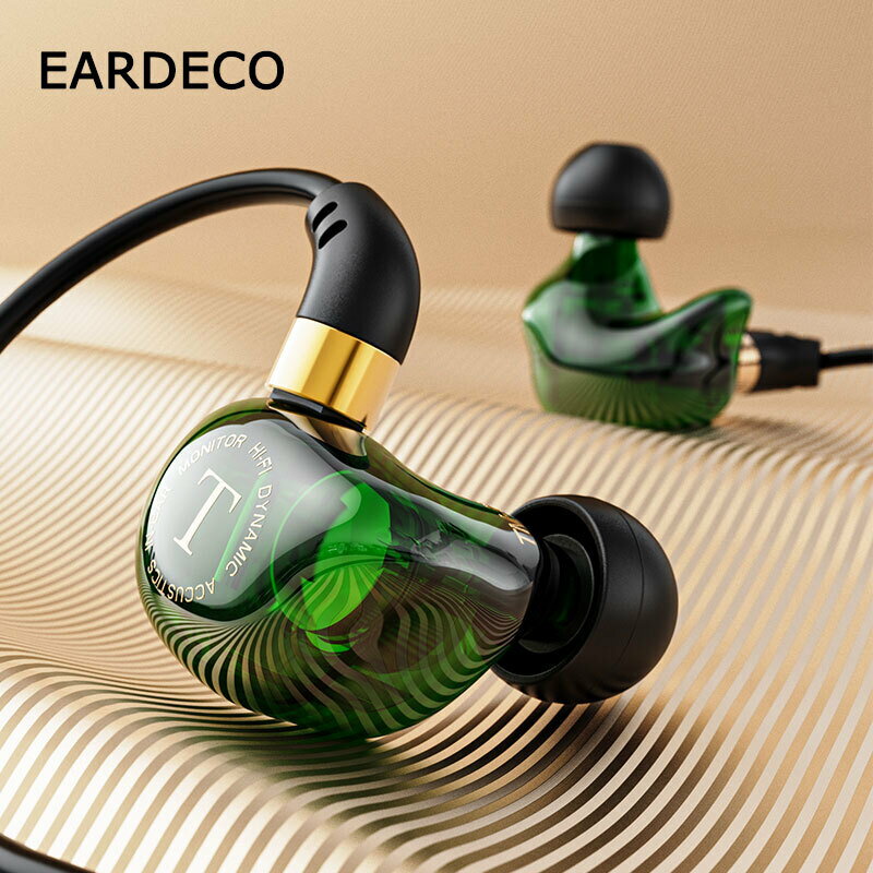 EARDECO HiFi 有線ヘッドフォン重低音インイヤーヘッドフォンヘッドセットマイクイヤホンスポーツワイヤー電話イヤフォンヘッドセットステレオ