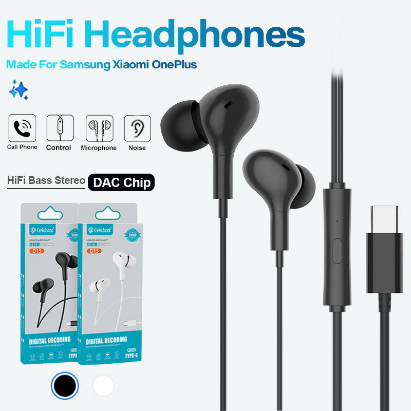 デジタルディスプレイ付き有線ヘッドセット,ジャックタイプC,マイク,hifiステレオイヤホン,3.5mm,samsung s23,a54,huawei,xiaomi,2024