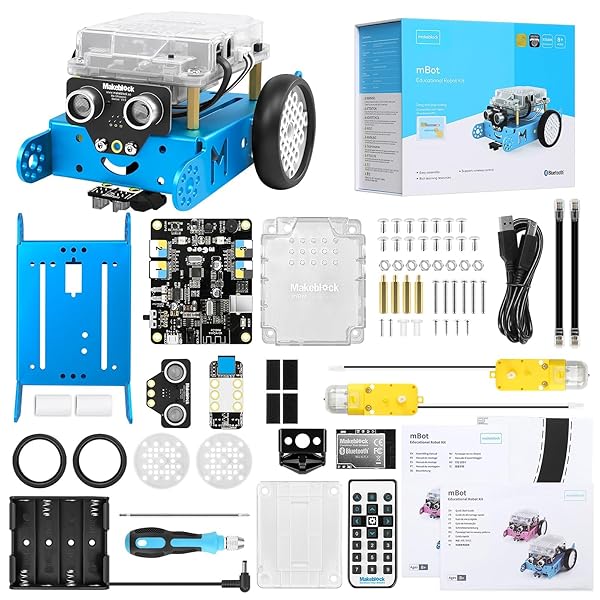 mBot プログラミング ロボット おもちゃ キット STEM 知育玩具 Scratch Arduino 初心者向けロボット工学 電子工学 コーディング プログラミング 勉強 8歳以上 子どものプレゼント