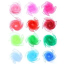 オーガンジー布 12色セット(60*60cm)知育玩具 子供の手遊び モンテッソーリ おもちゃ 音楽教室 ダンス教室 体操 リズム運動 リハビリ リトミックダンススカーフ 知育 髪飾り 柔らかい