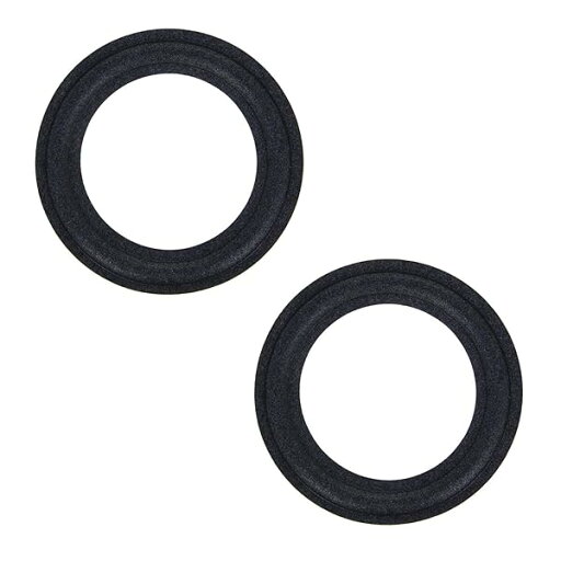 スピーカーエッジ フォームスピーカー オーディオスピーカー 2個入り 外径125mm 内径82mm 5インチ サラウンド アクセサリー サラウンドリング交換 スピーカー修理DIY ブラック スピーカーエッジ フォームスピーカー オーディオスピーカー 2個入り 外径125mm 内径82mm 5インチ サラウンド アクセサリー サラウンドリング交換 スピーカー修理DIY ブラック