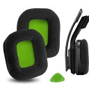 イヤーパッド Comfort 互換性 パッド ASTRO Gaming A20 ヘッドホンに対応 パッド イヤー/イヤーカップ ベロア (ブラックベロアグリーンネット)
