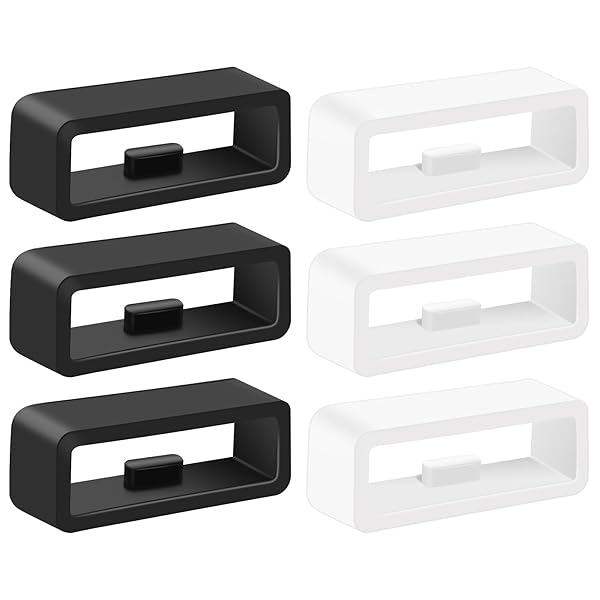 Garmin 交換用ベルトバックル シリコン製, 18mm 時計ベルト ガーミン用バンドループ ラバーバンド用遊..