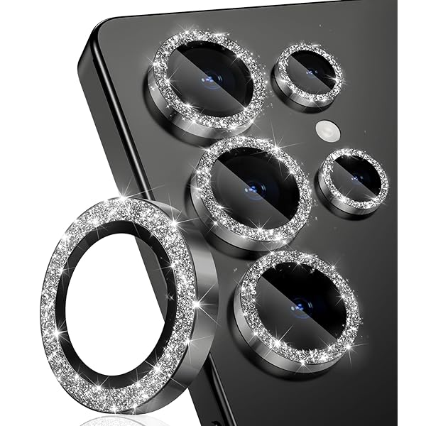 Samsung Galaxy S25 Ultra 用 カメラ レンズ保護フィルム [3+2] アルミ合金 9H硬度 傷防止 カメラフィ..