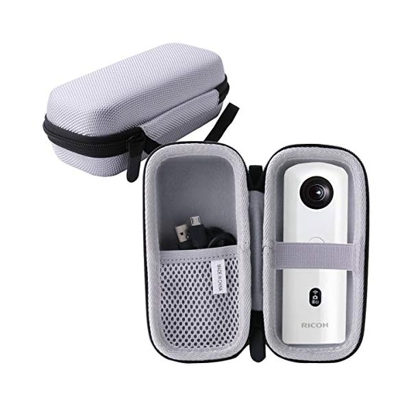 RICOH THETA X/THETA SC2/ Theta S、V 360/ Theta SC 360 専用兼用カメラカバー 保護対応収納ケース - JP (グレー)