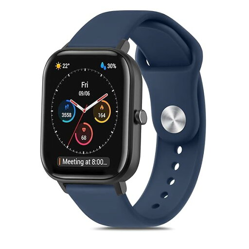 20mm バンド for Amazfit GTS 4 Mini/GTS 4/GTS 3/GTS 2 Mini, Bip U Pro/Bip 3/Bip 3 Pro バンド 交換ベルト 柔らかい シリコンバンド 調節可能 (紺) 20mm バンド for Amazfit GTS 4 Mini/GTS 4/GTS 3/GTS 2 Mini, Bip U Pro/Bip 3/Bip 3 Pro バンド 交換ベルト 柔らかい シリコンバンド 調節可能 (紺)