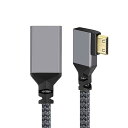 CY Mini HDMI - HDMIケーブル、Mini HDMI 1.4オス-HDMIメス 4K延長ケーブル 90度左角度