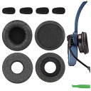 イヤーパッド QuickFit 互換性 パッド BlueParrott B250-XTS, B250-XT Plus, B250-XT, B250, B150 ヘッドホンに対応 パッド イヤー/イヤーカップ レザーレット & フォーム (ブラック)
