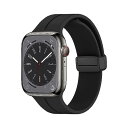 for Apple Watch バンド マグネット シリコン49mm/46mm/45mm/44mm/42mm/41mm/40mm アップルウォッチ ベルト Se...
