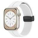 for Apple Watch バンド マグネット シリコン49mm/46mm/45mm/44mm/42mm/41mm/40mm アップルウォッチ ベルト Se...