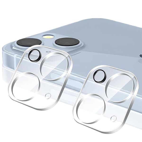 For iPhone 15 / iPhone 15 Plus 用 カメラフィルム カメラ保護フィルム アイフォン15プラス/ アイフォン15 ガラスフィルム 2.5D 露出オーバー防止 高透過率 硬度9H 耐衝撃 耐スクラッチ 気泡ゼロ 指紋防止 飛