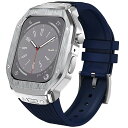 for Apple Watch バンドとケースと背面ケースの3in1一体型デザイン 45mm/44mm apple watch 一体型バンド Apple Wat...