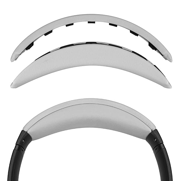 ヘッドバンド 互換性 ヘッドホンヘッドバンドプロテインレザーパッド ボーズ Bose QuietComfort 35 ii Gaming, QC35 II, QC35, QC45, QC SE 対応 交換用 (ライトグレー)