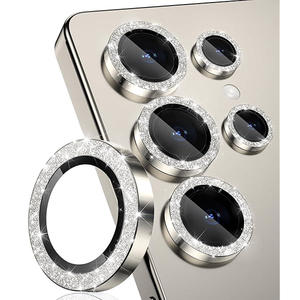 Samsung Galaxy S25 Ultra 用 カメラ レンズ保護フィルム [3+2] アルミ合金 9H硬度 傷防止 カメラフィ..