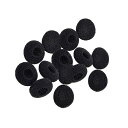 イヤホン 交換用イヤーパッド 15mm〜20mm イヤークッション 高弾性 柔らかい 耐久性 スポンジ製 イヤーパッド イヤホン用 ほとんどの平らな円形および楕...