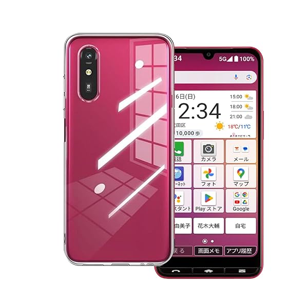 対応 BASIO active3 KYG04 ケース 柔軟 薄型 全透明 耐衝撃 カバー 透明TPU素材 薄型 軽量 スマホカ