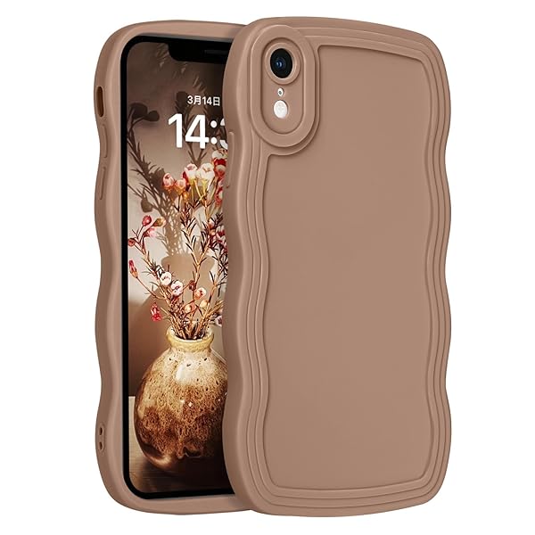 iPhone XR ケース iPhoneXR 保護カバー TPU ウェーブ デザイン 可愛い 韓国 おしゃれ 人気 ソフト バ