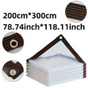 防水透明 PVC ターポリン軽量防水ターポリンカバーターポリン屋外レインコートテントキャンプ用品