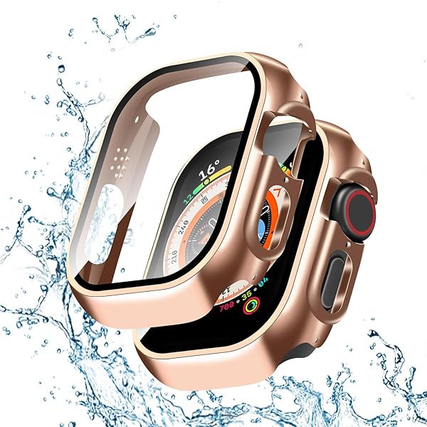 対応 Apple Watch ケース Ultra 3/2/1 アップルウォッチ カバー PC素材 防水 3D直角エッジデザ メッキ