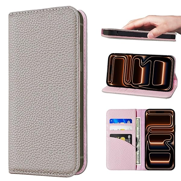 に適した iPhone 17 Pro ケース 本革 手帳型 カバー 耐衝撃 保護 カバー 本革 内蔵マグネッ RFIDト