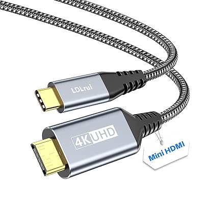 USB C ߥHDMI 2.0 Ѵ֥4K@60HzбUSB C to Mini HDMI HDRѴץ Thu...