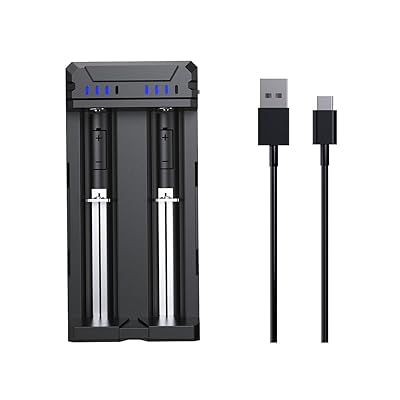 FC2 18650リチウムイオン充電器 1.2V 単3形·単4形充電池 3.6V/3.7V 10400/14500/21700/26650バッテリ対..