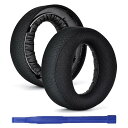 Pulse 3D イヤーパッド 交換 PS5 ヘッドセット イヤーパッド for Sony PS5 Pulse 3D ヘッドセット用 ノイズアイソレーションメモリーフォームと通気性メッシュ生地 (ブラック)