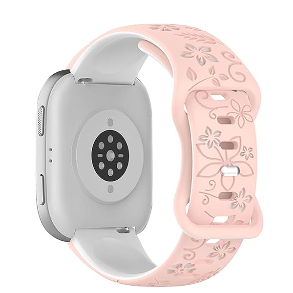 22mm シリコンバンド for Amazfit Bip 6/Bip 5/5Unity/Amazfit GTR 4/GTR 47mm/GTR 3 Pro対応 交換ベルト用 ソフト 2色シリコン交換用ストラップ - ピンク/ホワイト