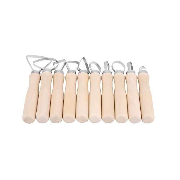 10本セット 彫刻ツール 陶芸 道具 粘土 道具 粘土ヘラ DIYワックス彫刻陶器シェイパーツール 彫塑べら 道具 粘土彫刻ツール 造型芸術 陶芸材料 粘土細工道具 DIY手作り彫刻用 粘土彫刻ツールセットアクセサリーミックスカラー 初心者 専門家