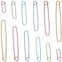 編み針のホールダーの安全ピンのかぎ針編みのホックのかぎ針編み用具のキルトピン 編み物用具のアルミ合金の技術用具 6 つのサイズのセーター任意色