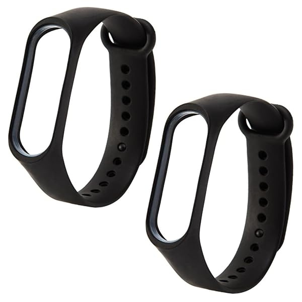 Xiaomi Mi Band 3 Mi Band 4 交換用 バンド 2個セット シャオミ 小米 ベルト ラバーベルト 予備 替え 交換バンド 換えバンド ブラ...