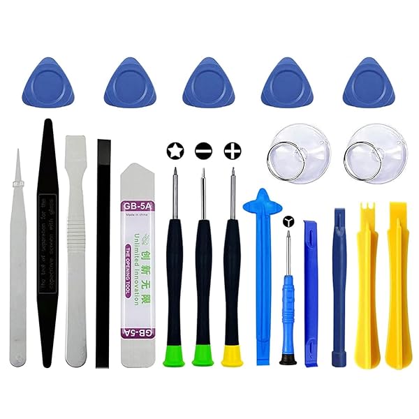 スマホ修理ツール 工具21個セット 携帯電話取り外し 分解ツール アペタイザー 取り外し 交換 開封工具 携帯電話修理工具 こじ開け工具 修理 交換工具キット ...